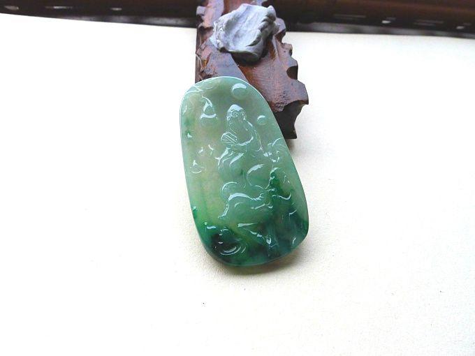 自然光实拍!天然A货好种仙老吊坠_自然光实拍