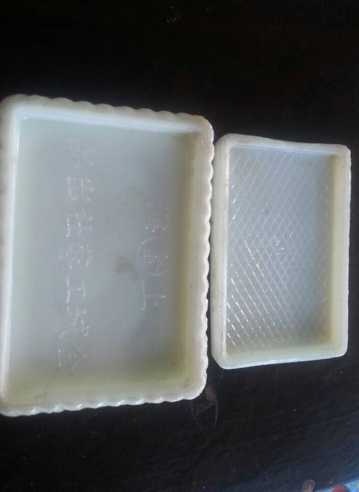 像玉一样民国上海金城工艺社琉璃印泥盒_像玉