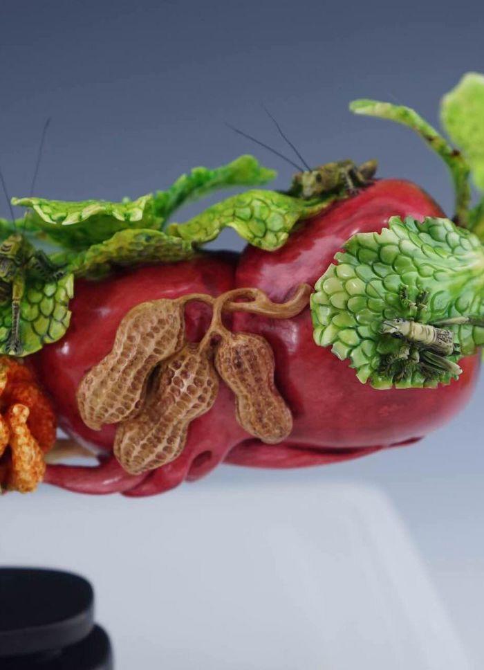 北京工雕蝈蝈白菜盒子_北京工雕蝈蝈白菜盒子