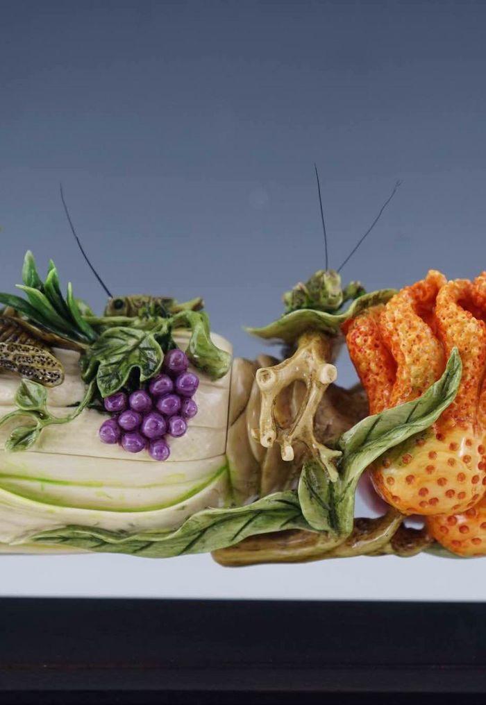 北京工雕蝈蝈白菜盒子_北京工雕蝈蝈白菜盒子