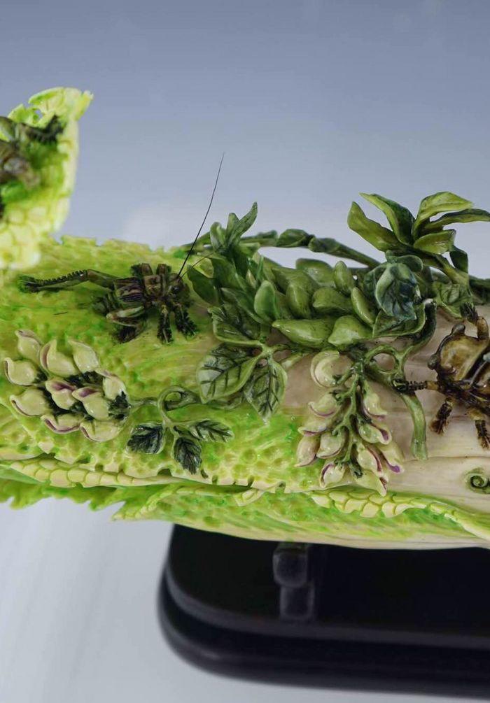 北京工雕蝈蝈白菜盒子_北京工雕蝈蝈白菜盒子