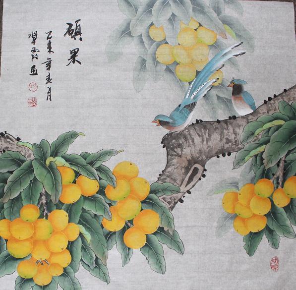 省级美协会员,实力画家张翠霞工笔花鸟作品3,