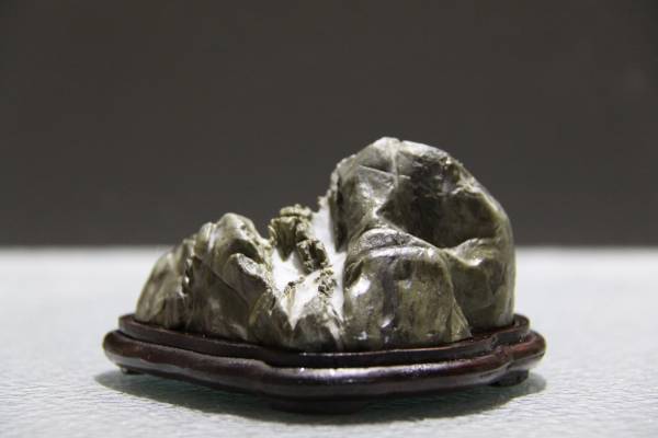 【文房雅玩盆石】 日本静岳石 东洋美品水石 山