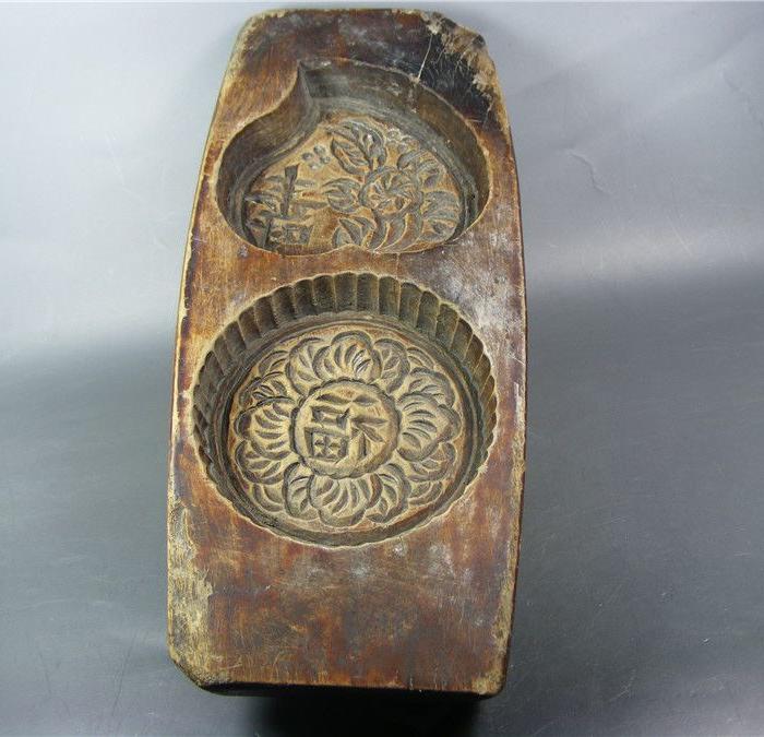 民俗之物 晚清福字寿桃大木模子(敦伦焕记 已卯