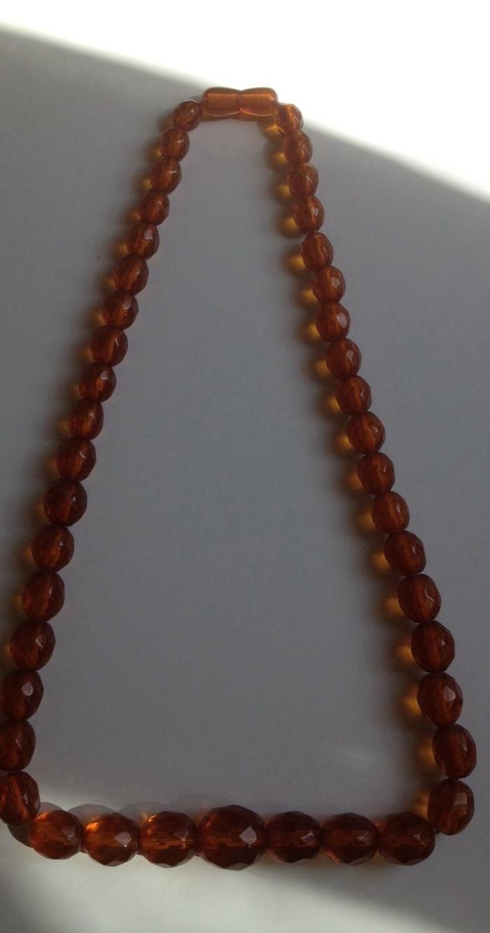 5773 菱形切割琥珀项链_5773 菱形切割琥珀项