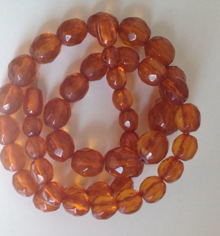 5773 菱形切割琥珀项链_5773 菱形切割琥珀项