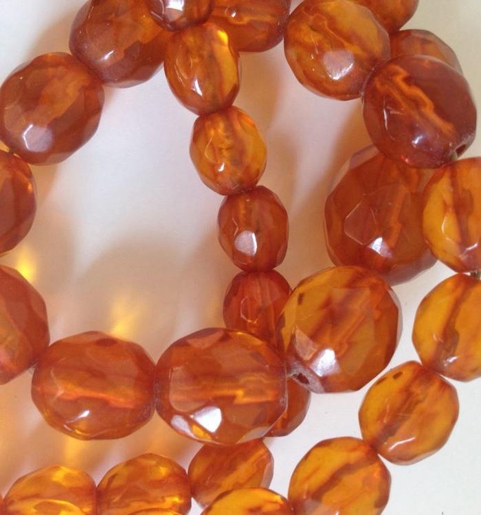 5773 菱形切割琥珀项链_5773 菱形切割琥珀项