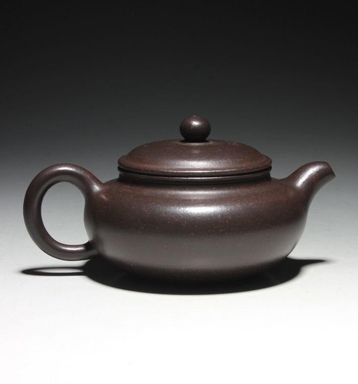 宜兴紫砂壶 原矿黑泥 一厂老壶 吴群祥 仿古壶_
