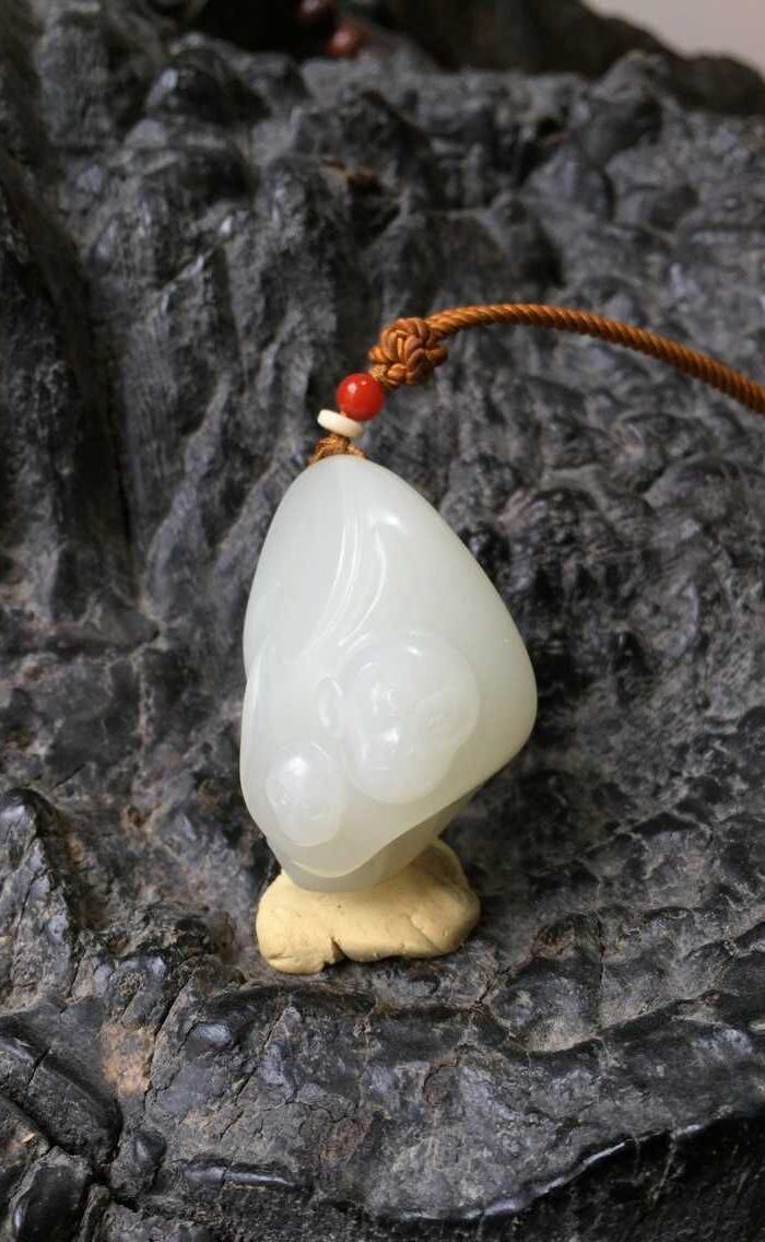 苏州名家 牛石作品 一级白籽玉 一夜封侯_苏州