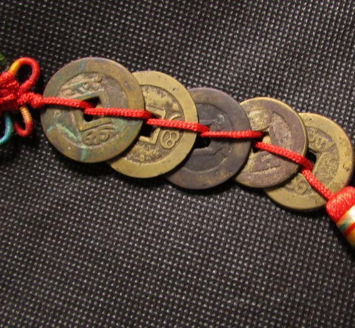 清代五帝钱一串_清代五帝钱一串价格_买卖_交