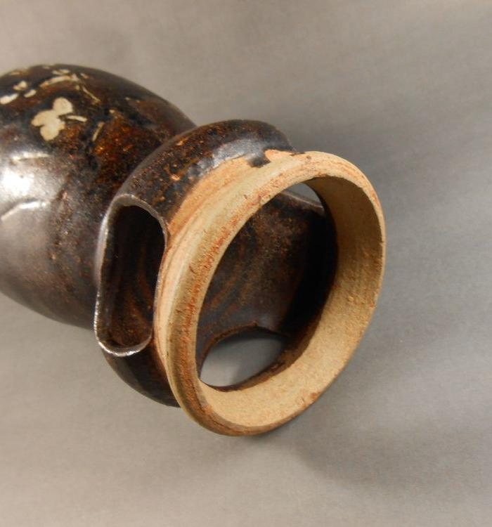 宋 元戆州窑 梅花纹连座瓶_宋 元戆州窑 梅花纹