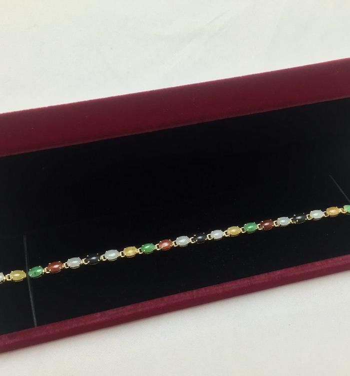 送老婆六六顺,六色缅甸翡翠手链 品质推荐_送