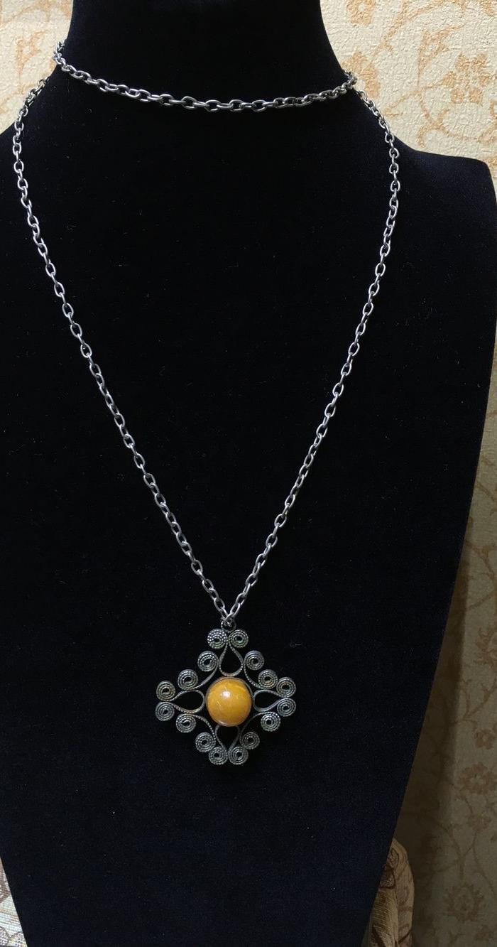 天然老蜜蜡吊坠链7.44克(A1011500110)_天然