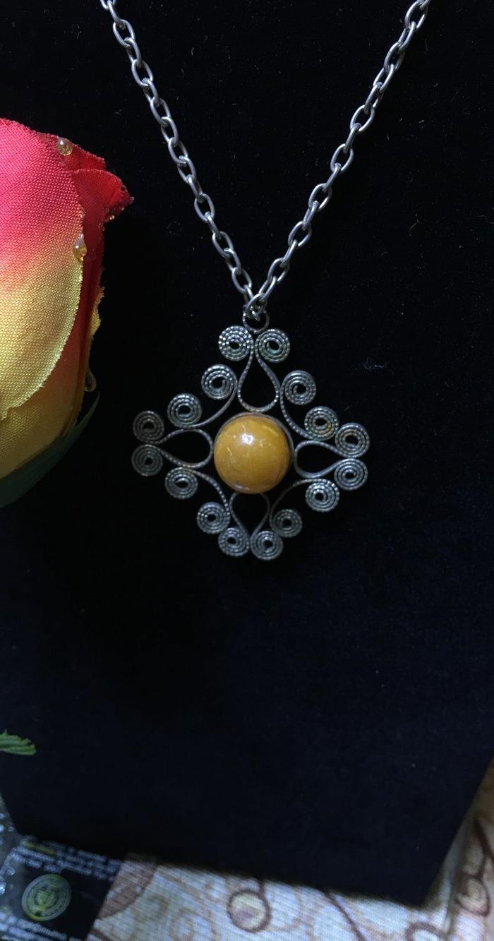 天然老蜜蜡吊坠链7.44克(A1011500110)_天然