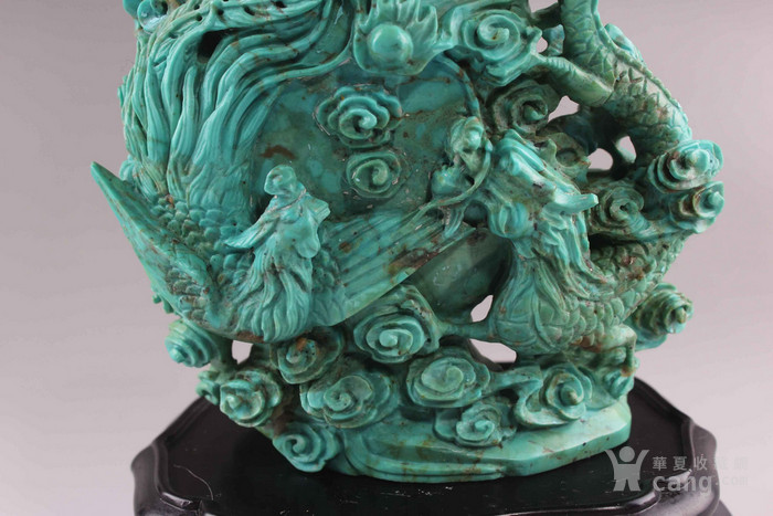 清代绿松石花鸟摆件