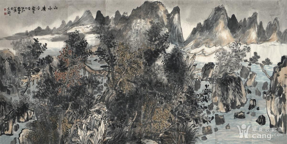 张馨月 山水画 张馨月"山水清音"水墨山水作品