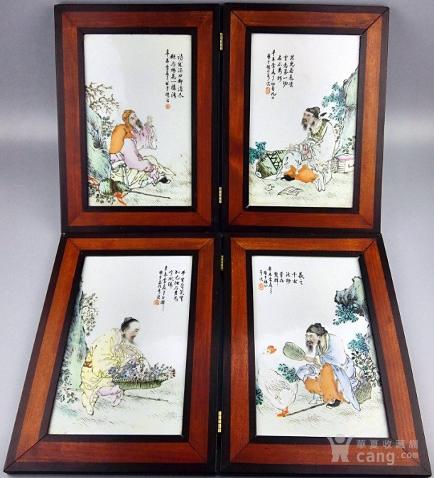 民国 ></p></a> 民国粉彩四爱图册页 年代:民国 艺术类别:粉彩 表现形式:瓷板