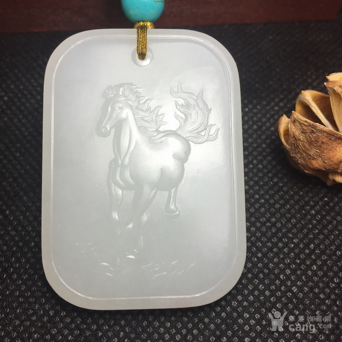 嫣红魅玉 和田籽料 马到功成 牌子 精品