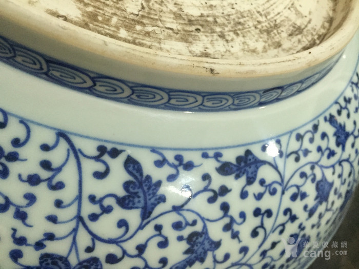 清 乾隆:青花缠枝莲盘 优惠大酬宾实价出9000元