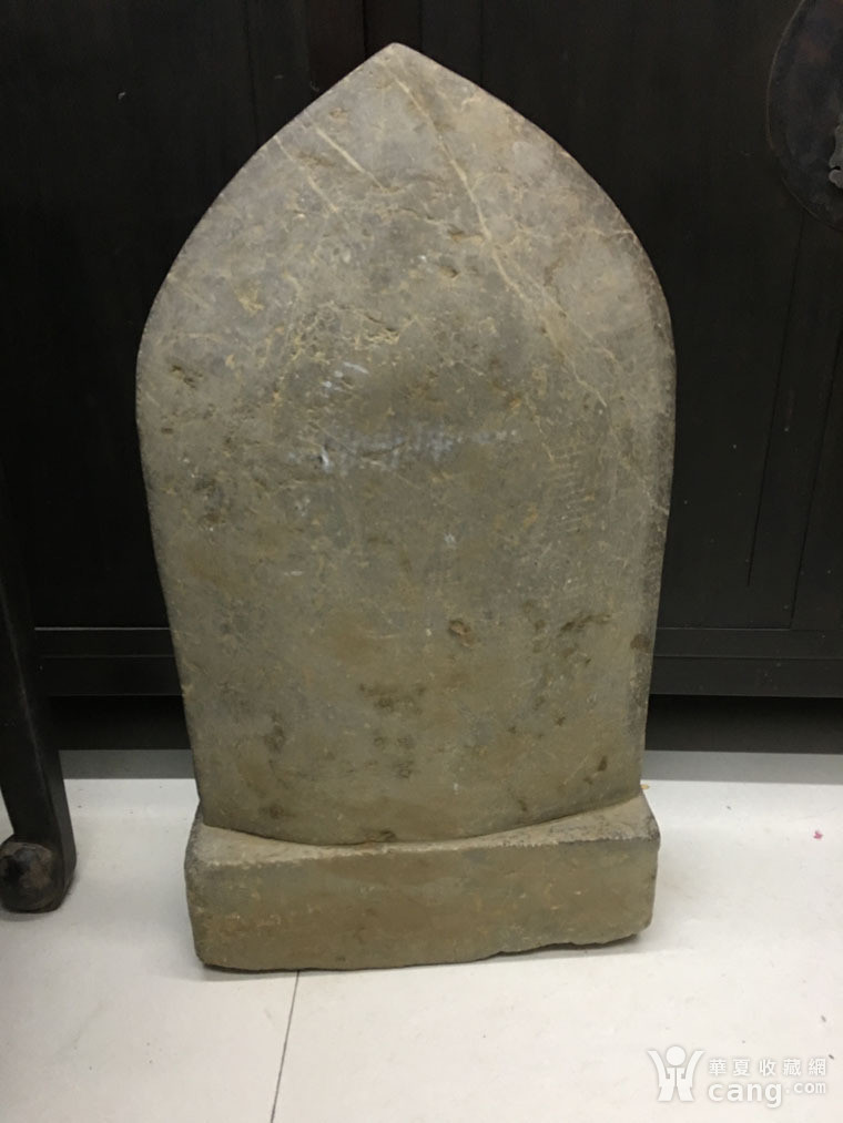 古董老货真品全品石雕 古代石头 收藏极品古玩靠背石雕佛像一尊