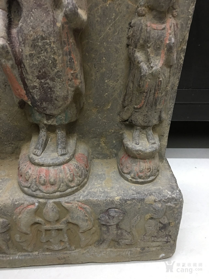 古董老货真品全品石雕 古代石头 收藏古玩靠背石雕一尊