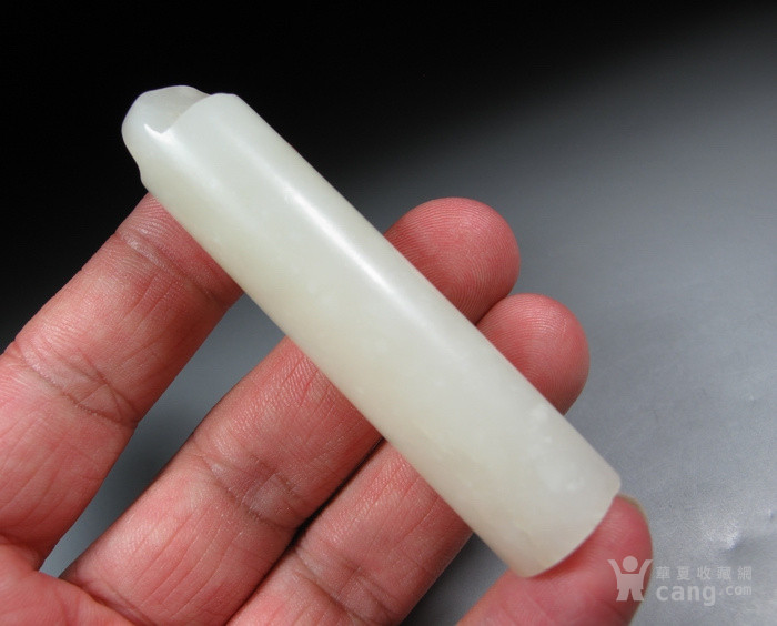 清代和田白玉翎管