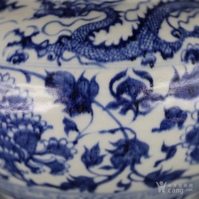 小河有鱼 元青花龙纹大罐