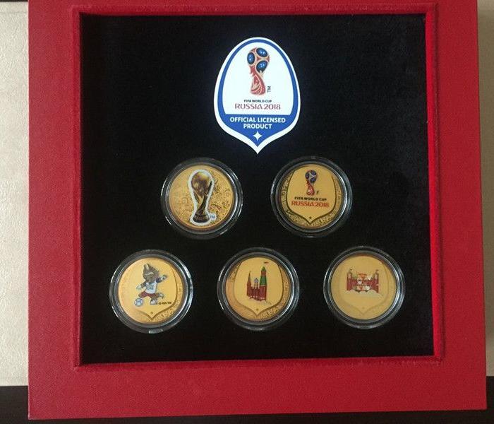 正品2018俄罗斯FIFA世界杯纪念金银币大全