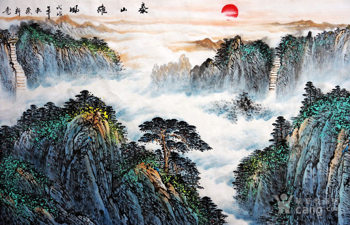 最美山水画 爱新觉罗可立老师小六尺180x70厘米
