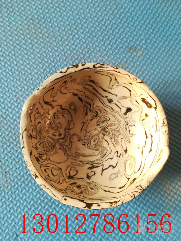 古董古玩古瓷器绞胎三足炉