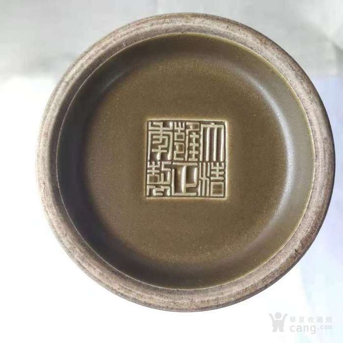 大清雍正年制茶叶沫釉官窑观音瓶
