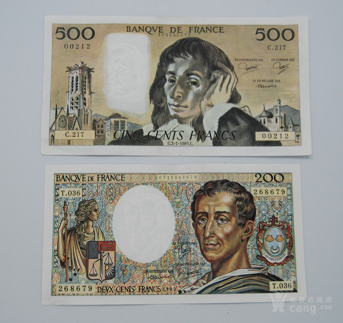 法国200 和500法郎