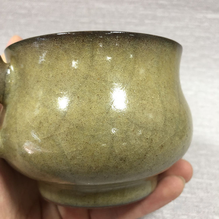 **官窑哥窑瓷炉老瓷器香炉摆件老瓷香炉