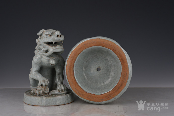 清凉寺汝窑狻猊熏炉_华夏古玩城_华夏收藏网