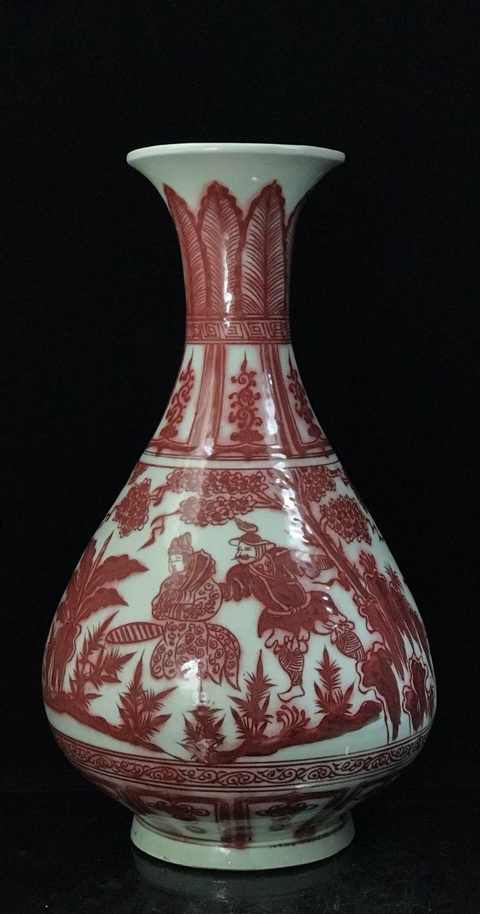 元釉里红蒙恬将j人物故事玉壶春49 28