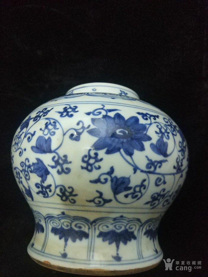明代青花天字罐