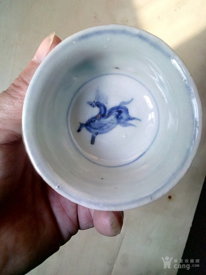 元青花奔马图小碗