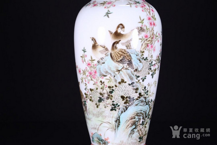 华夏古玩城 瓷器 其它 > 欧洲回流:建国初期名家作花鸟大瓶