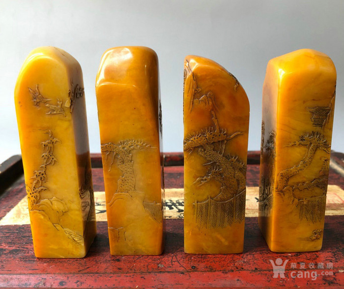 丁敬作品寿山田黄石薄意印章