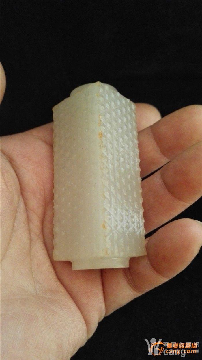 和田白玉蒲纹勒子(老件)