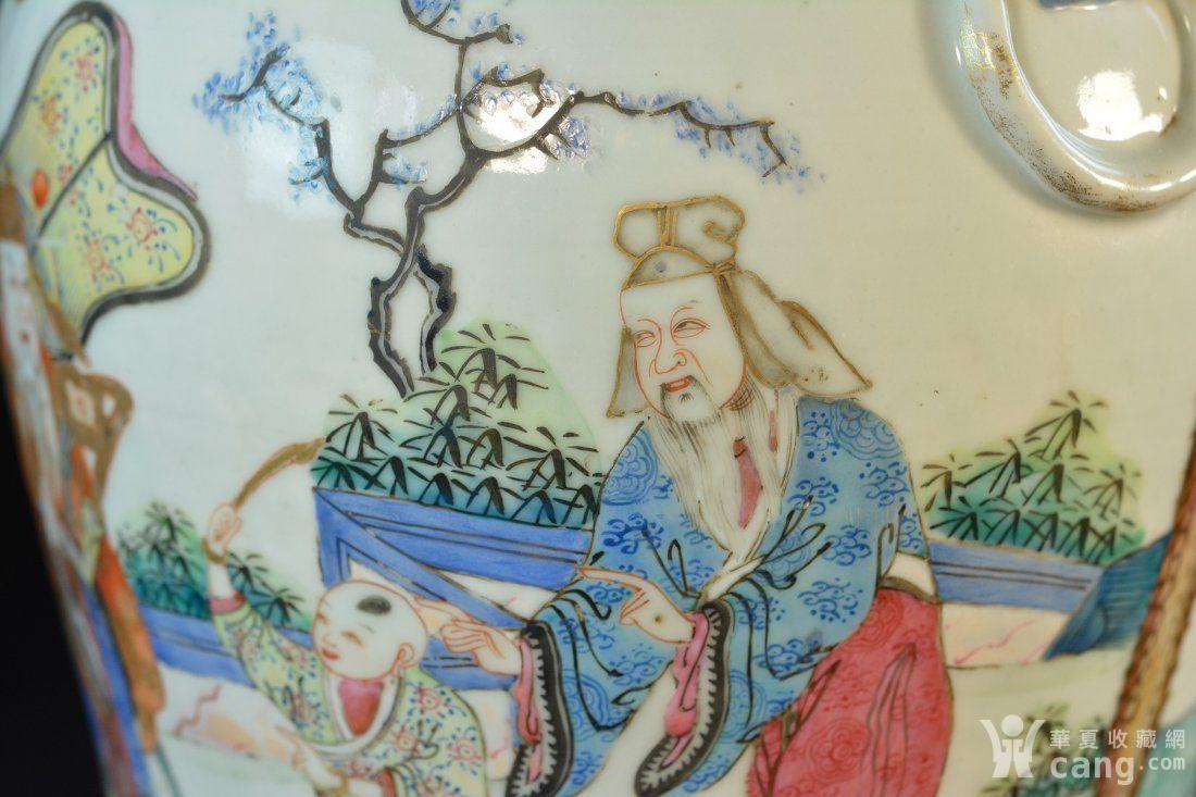 瓷器 明 极品 清咸丰粉彩人物故事瓶 安全提示为保障您的利益,请在