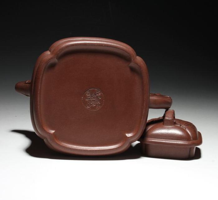 宜兴紫砂壶 民国 金鼎商标 范大生 大竹鼎壶