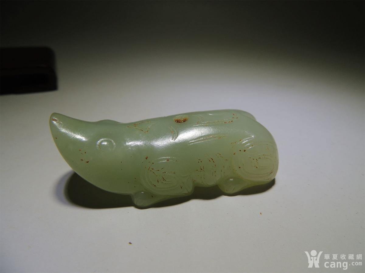 古玉老玉/和田青白籽玉/圆雕把玩件/宋代的玉蛙