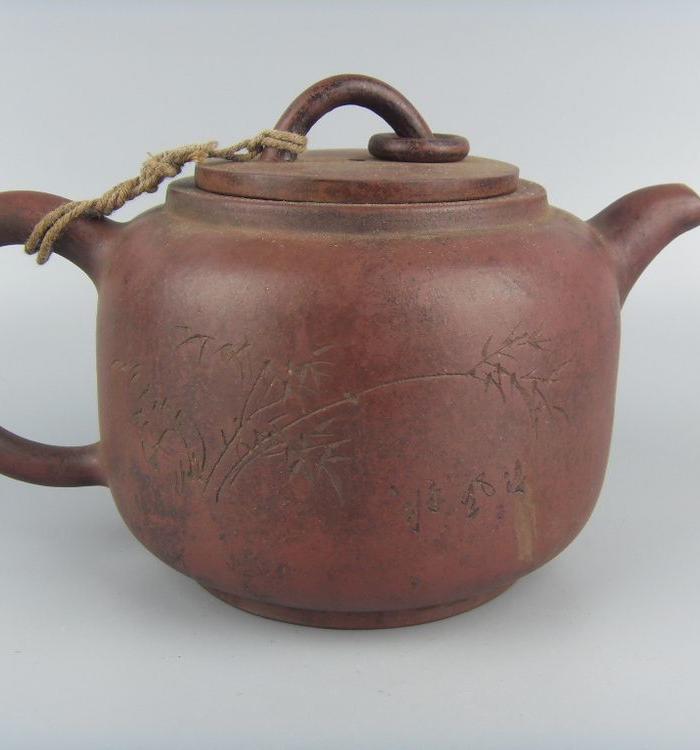 古玩紫砂壶老紫砂摆件明清紫砂壶一件