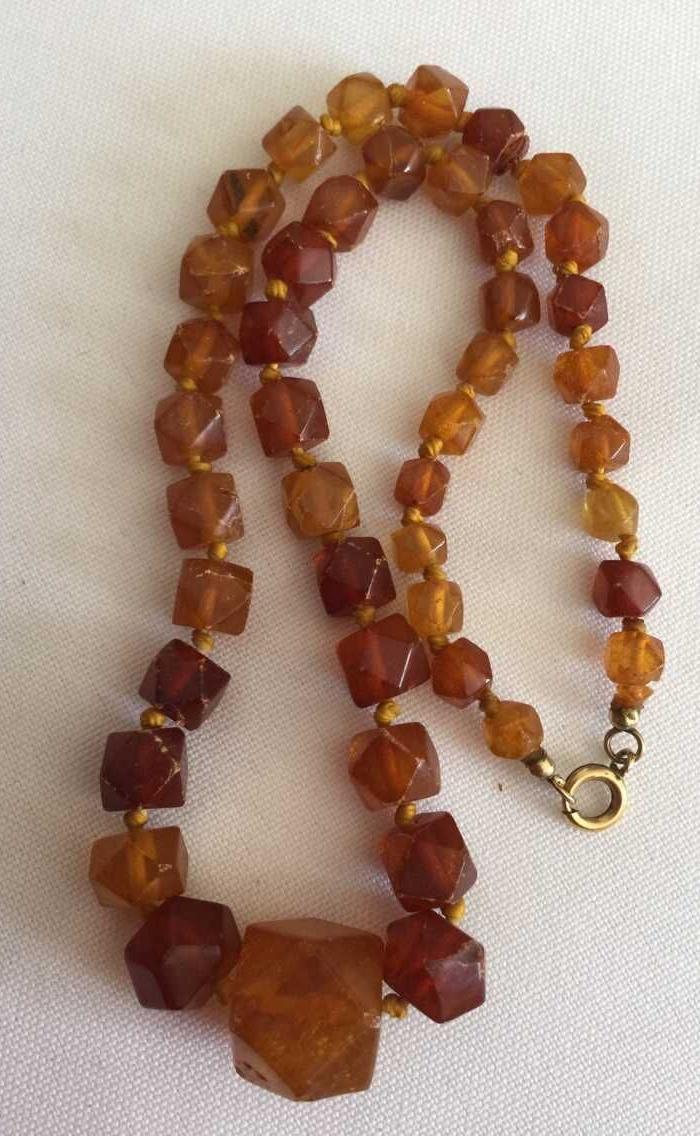 欧洲茉莉回流【天然老琥珀项链】13.3克