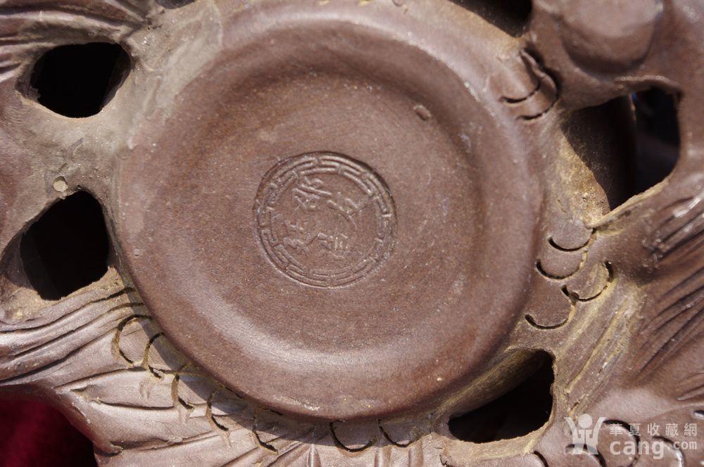 清末邵友廷九龙紫砂提梁壶