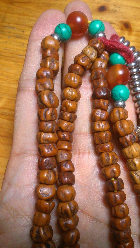 藏区寺庙老柏香籽佛珠(2)