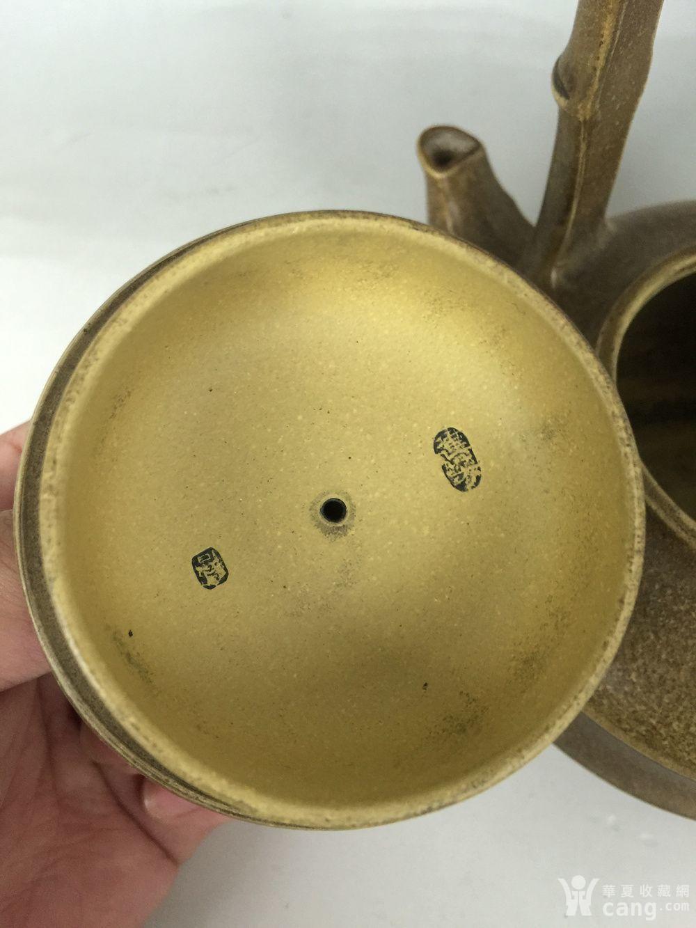 高建芳竹节提梁紫砂壶