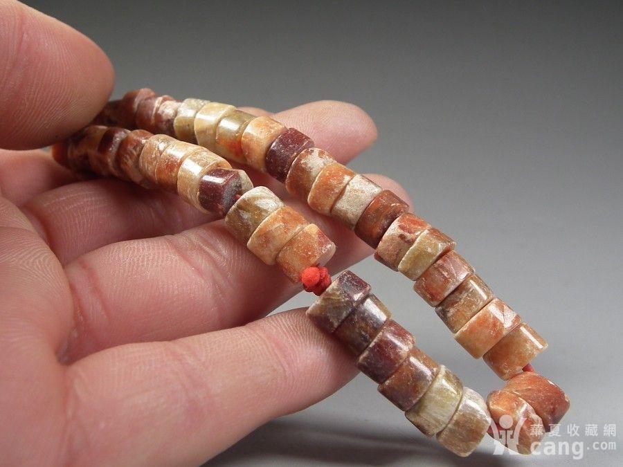 良渚文化红矾石手串