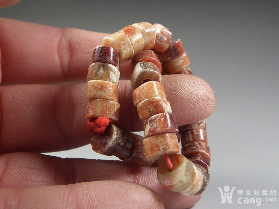 良渚文化红矾石手串